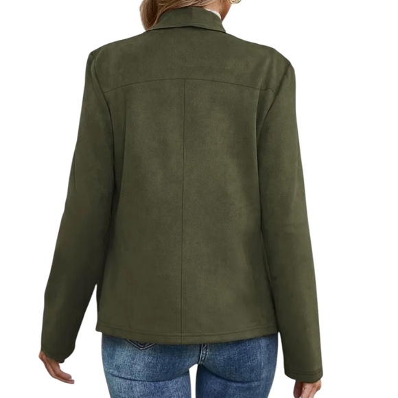 Women’s Long Sleeve Open Front Jacket - Picture 2 of 5